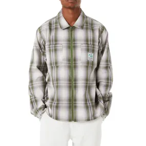 HUF Fillmore Plaid Shacket Jacket - Leaf