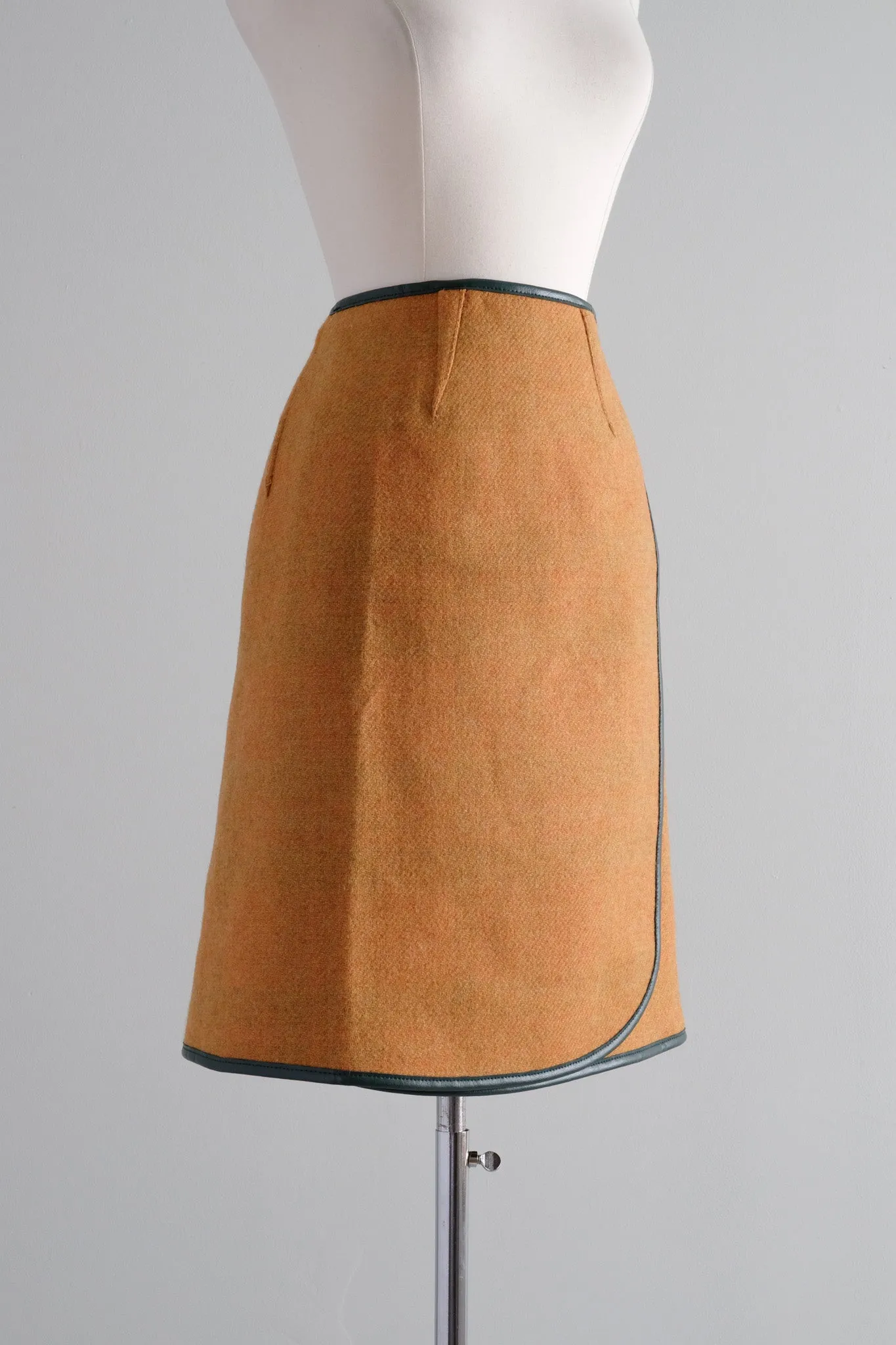 Incredible 1960's Three Piece Reversible Cape & Skirt Set / S