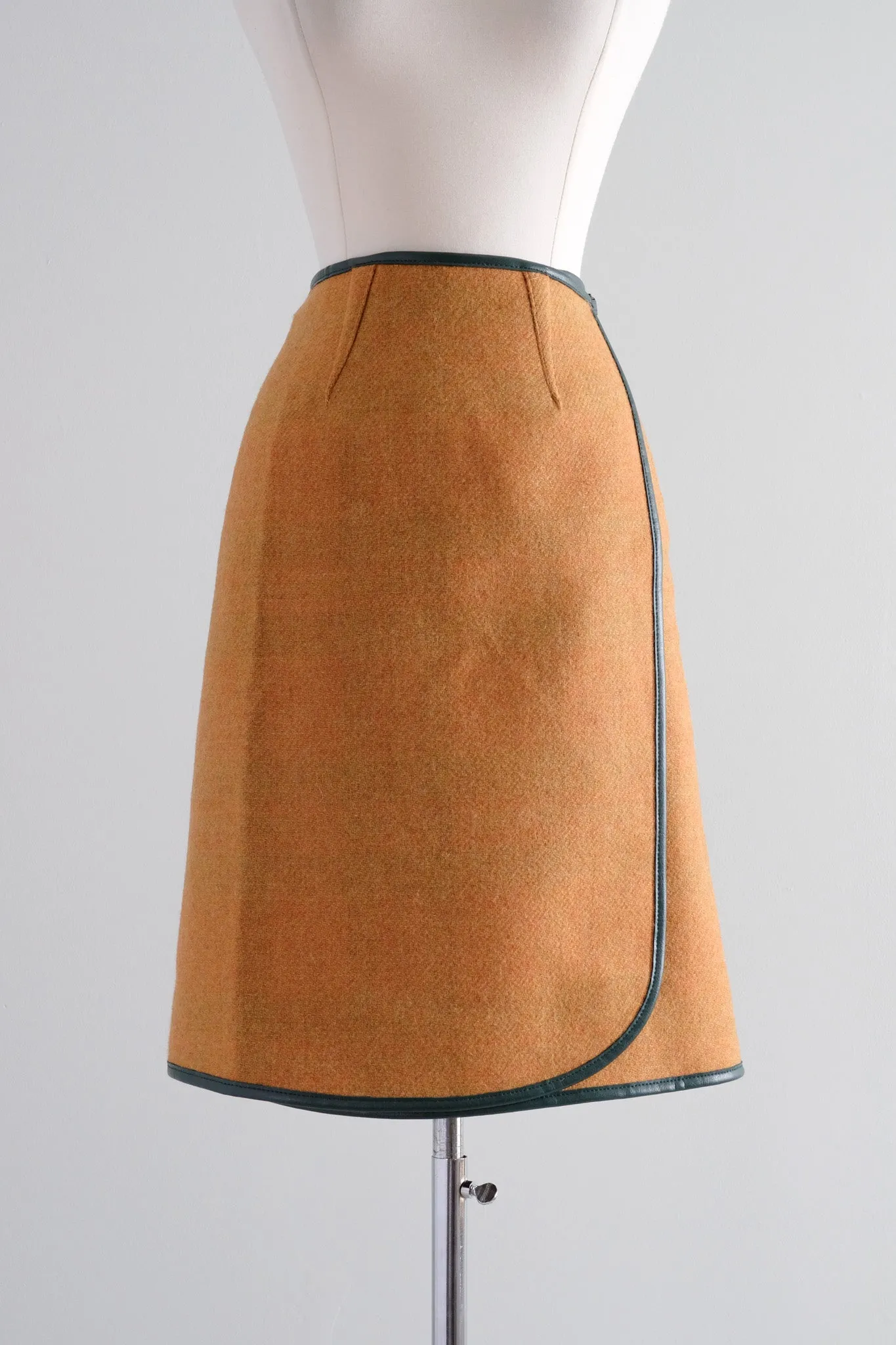 Incredible 1960's Three Piece Reversible Cape & Skirt Set / S