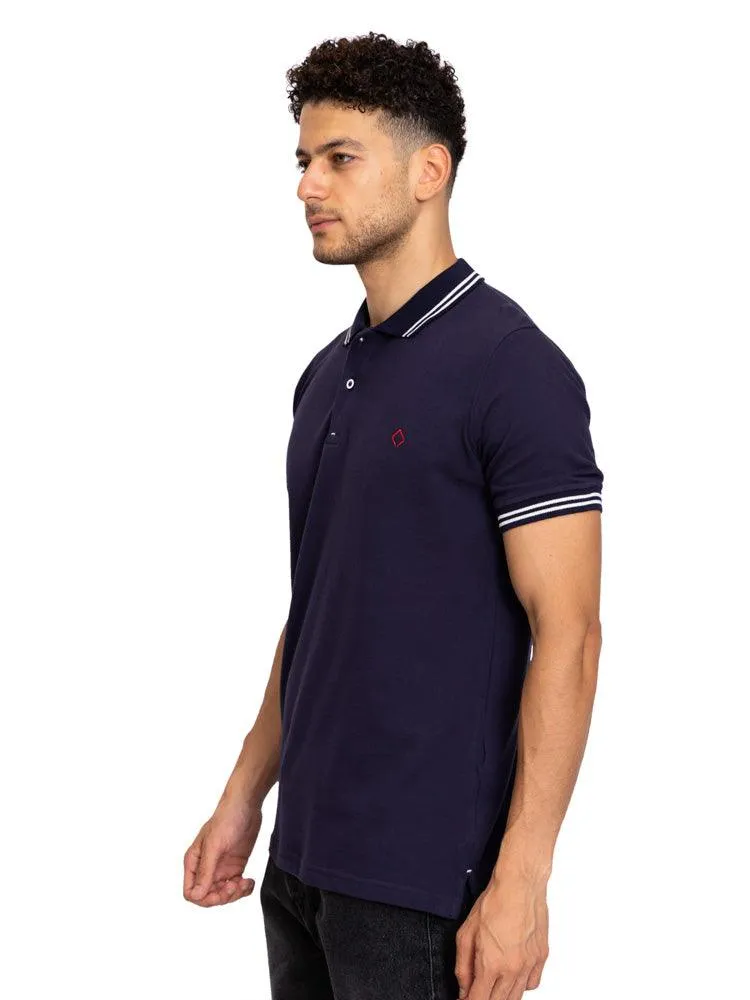 Indigo Tipped Polo
