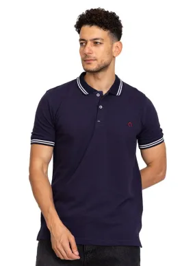Indigo Tipped Polo