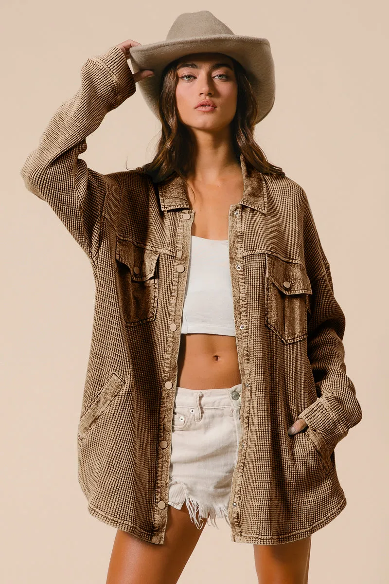 IT2371-01 | MINERAL WASHED WAFFLE THERMAL SHACKET