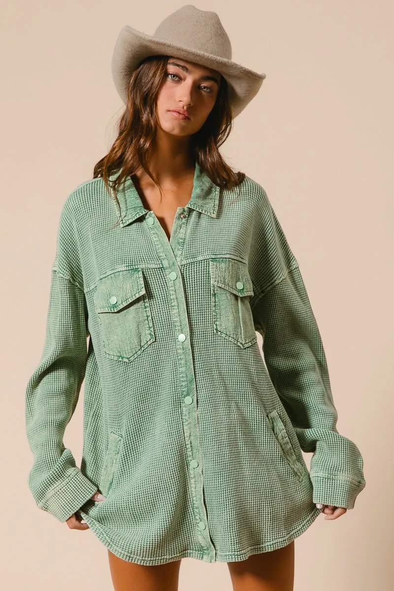 IT2371-01 | MINERAL WASHED WAFFLE THERMAL SHACKET
