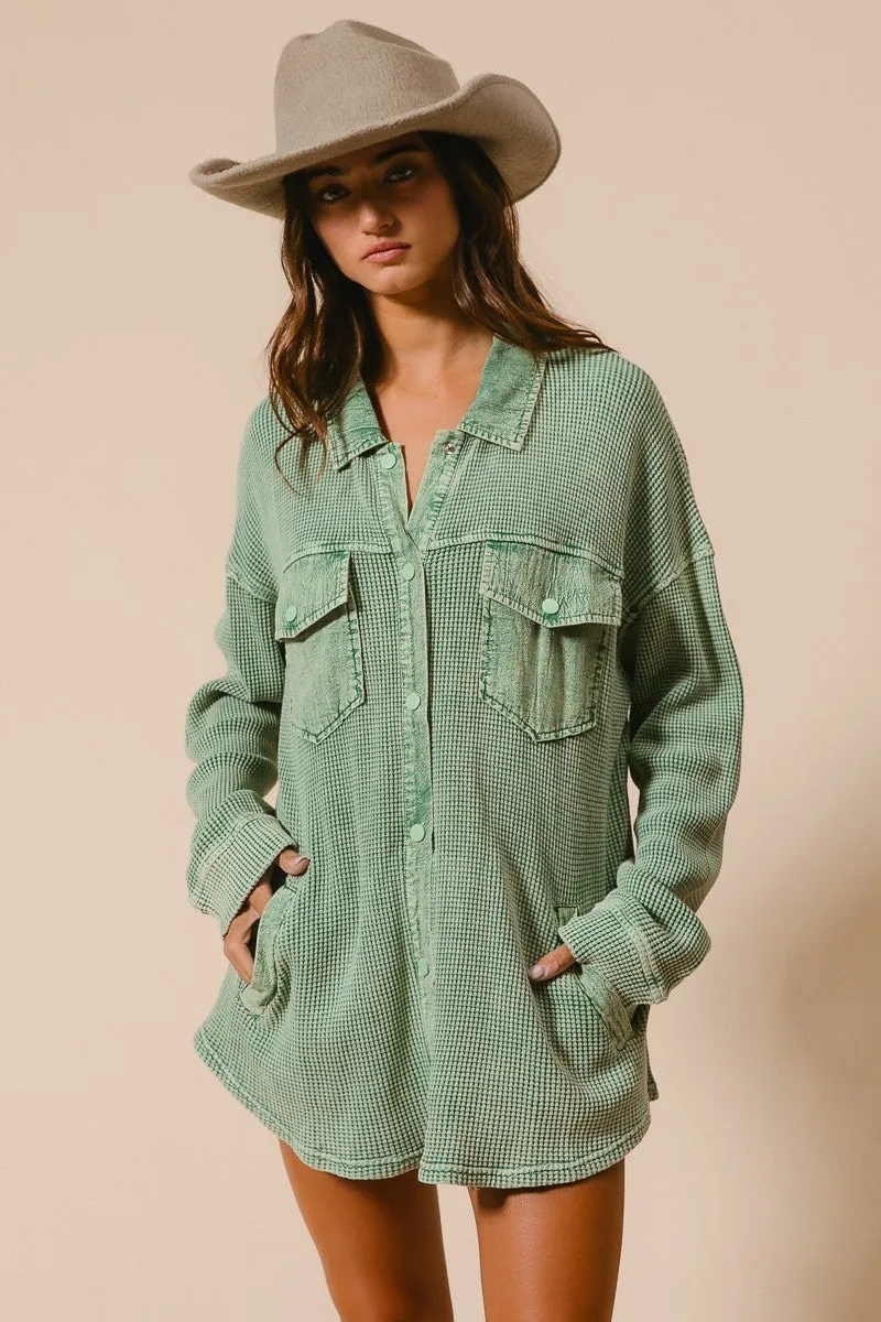 IT2371-01 | MINERAL WASHED WAFFLE THERMAL SHACKET