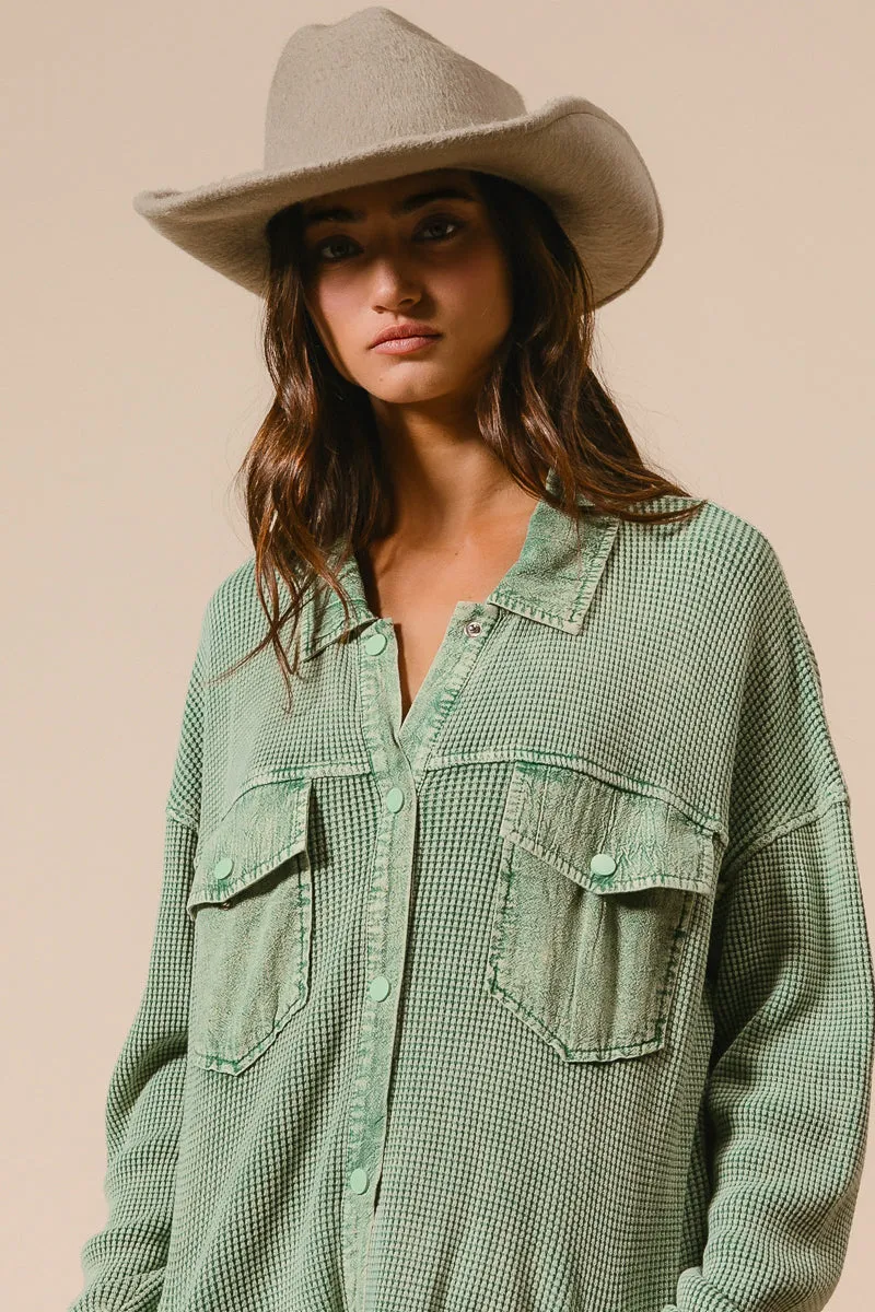 IT2371-01 | MINERAL WASHED WAFFLE THERMAL SHACKET