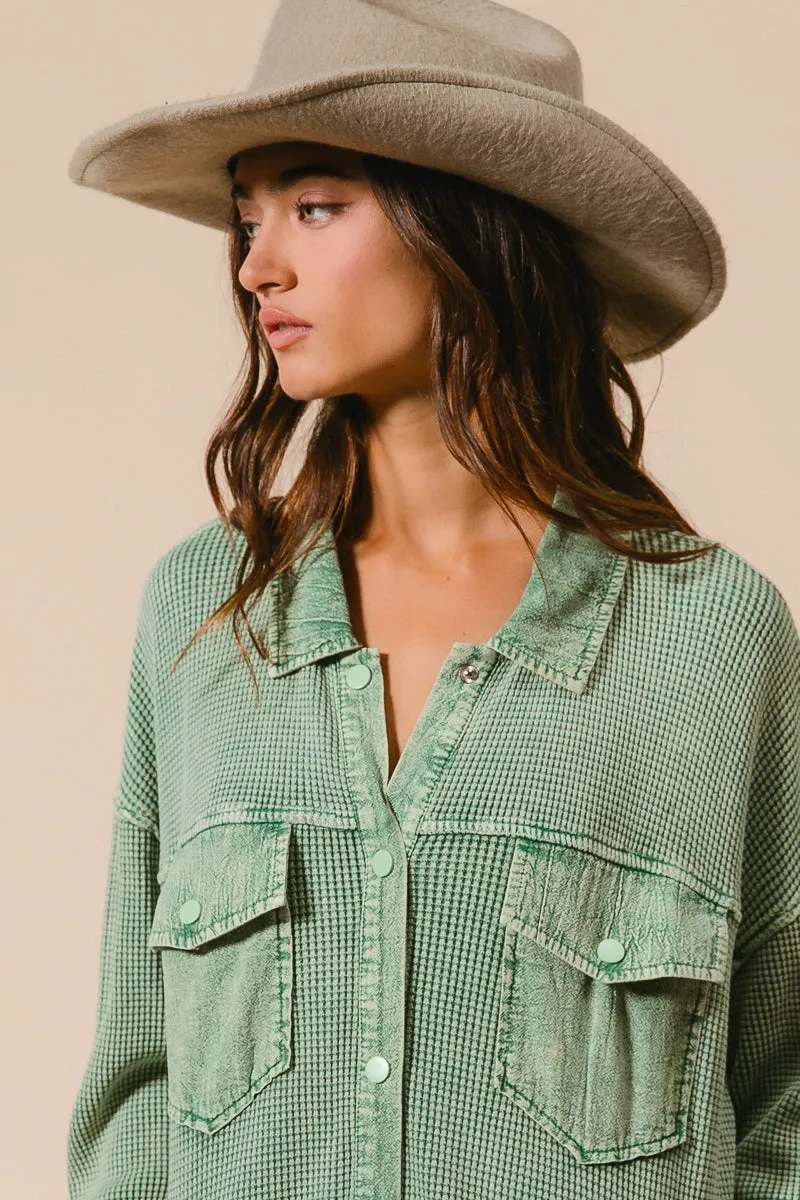 IT2371-01 | MINERAL WASHED WAFFLE THERMAL SHACKET