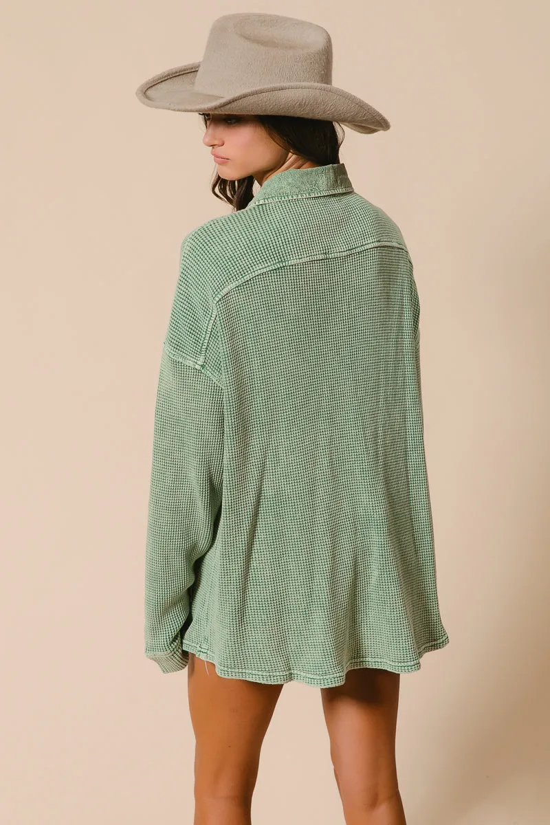 IT2371-01 | MINERAL WASHED WAFFLE THERMAL SHACKET