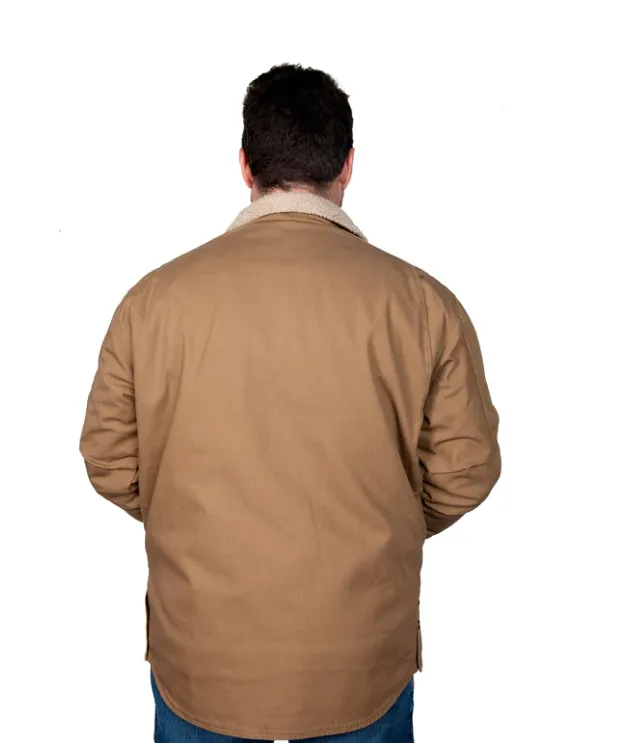 Just Country Diamantina Sherpa Jacket - Khaki