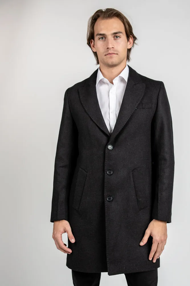 Kaban Wool Coat - Charcoal
