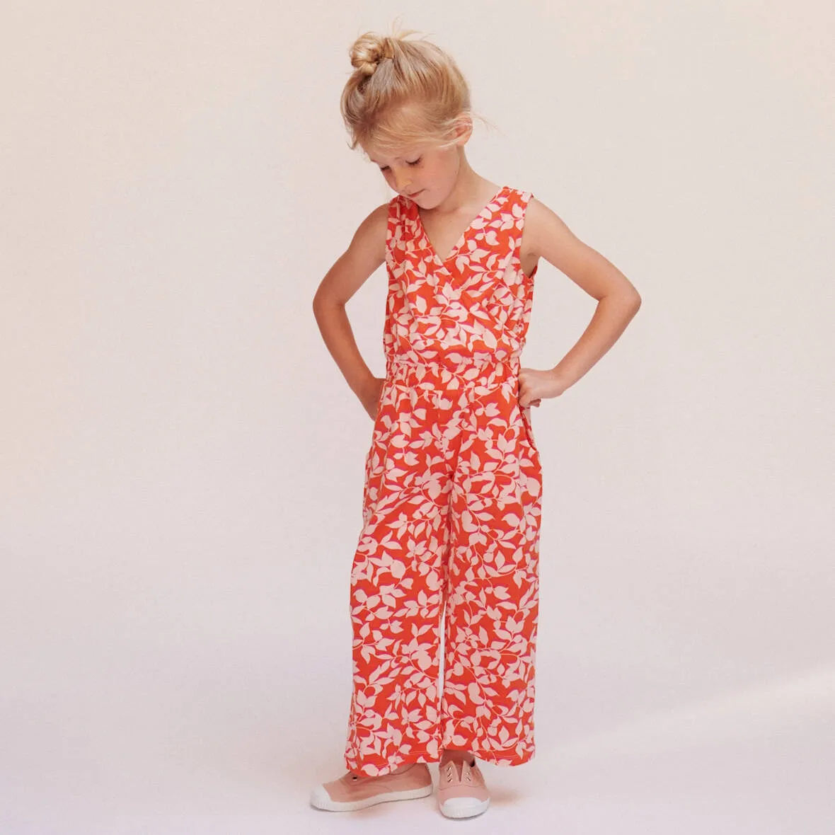 Lily Balou Overall Antonella Jumpsuit Lazy Leaves