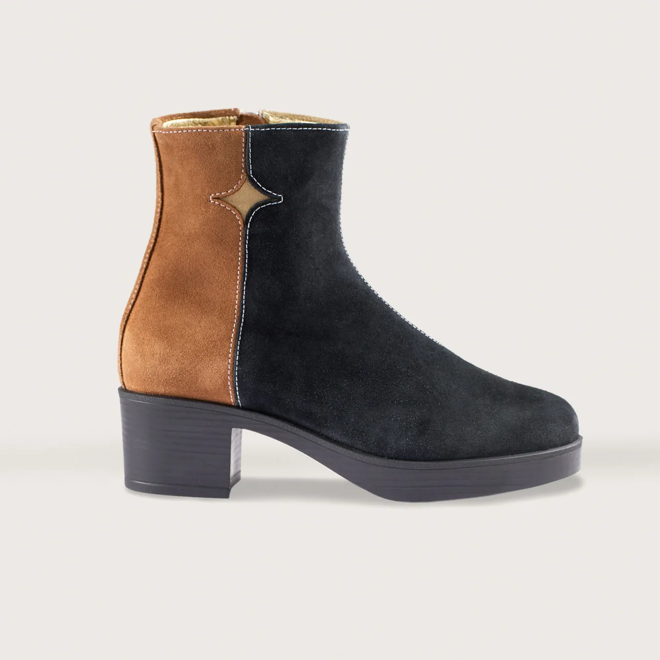 Luna in Quartz Tan/Obsidian Black/Goldstone Brown