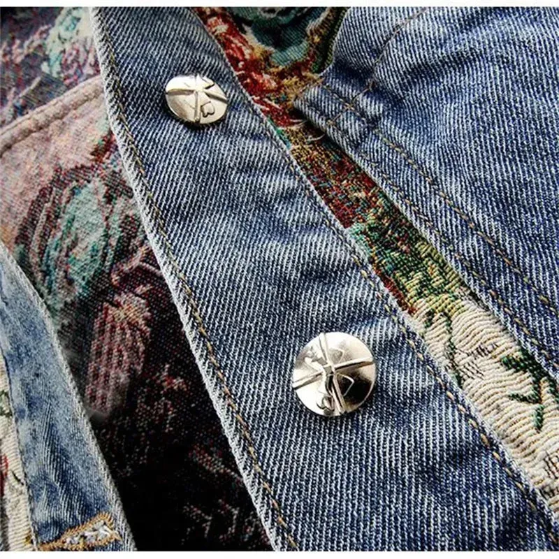 Maisie's Floral Print Denim Jacket