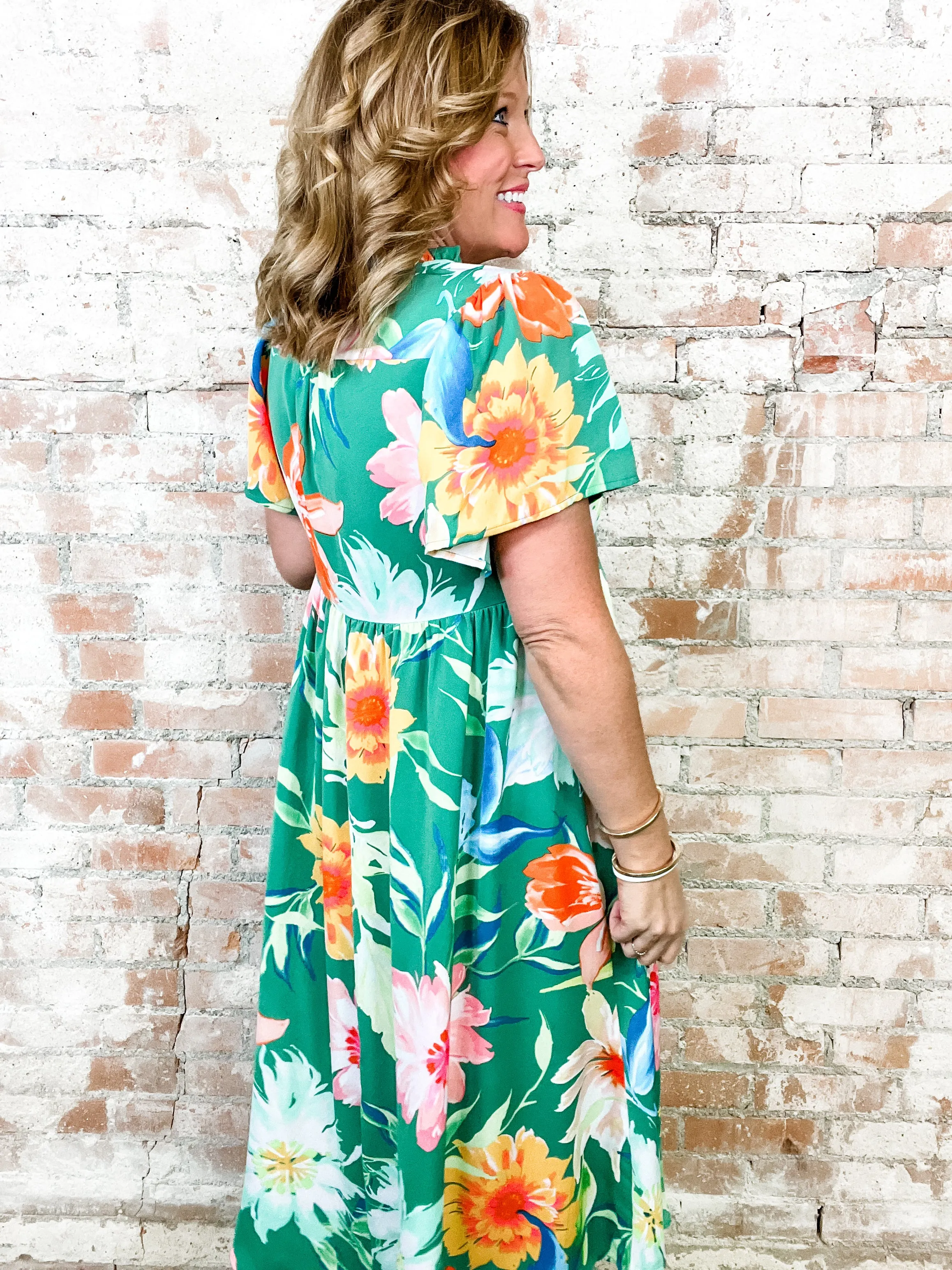 Makayla Floral Midi Dress - FINAL SALE