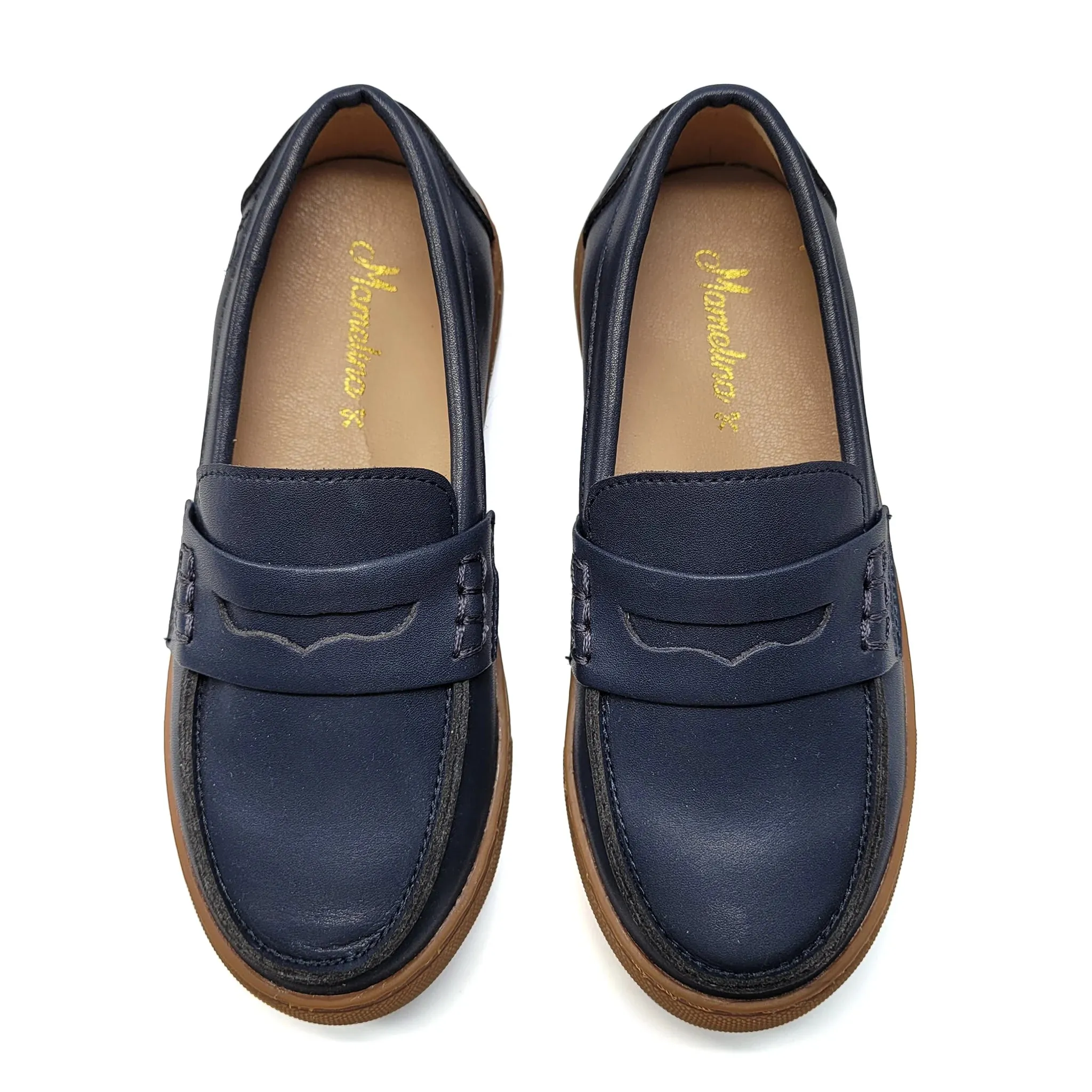 Mamelina Midnight Blue Penny Slip On Sneaker 16067