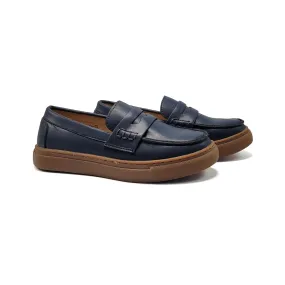 Mamelina Midnight Blue Penny Slip On Sneaker 16067