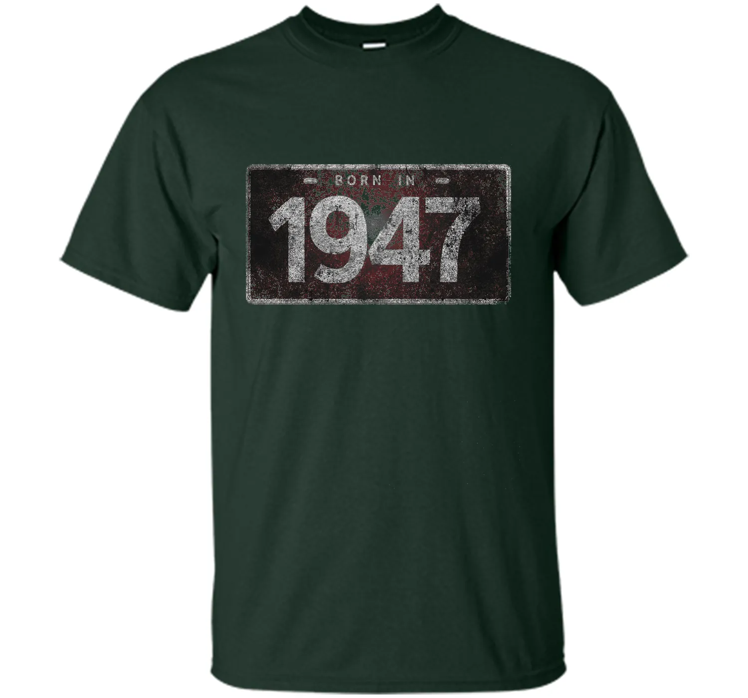 Men's 1947 License Plate 69th Birthday 69 Years Old Funny T-Shirt
