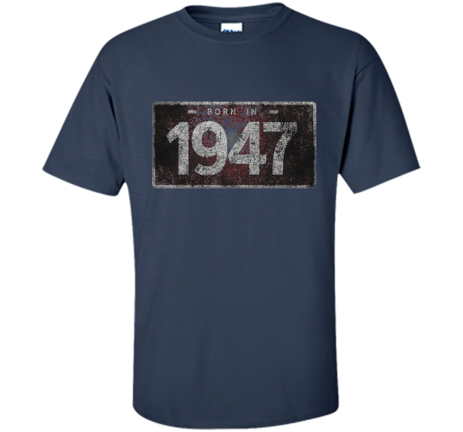 Men's 1947 License Plate 69th Birthday 69 Years Old Funny T-Shirt