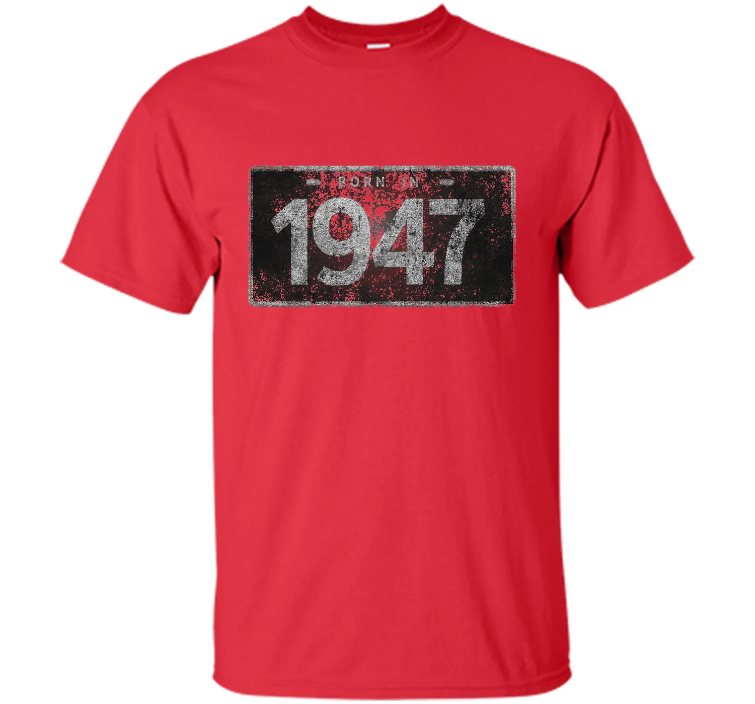 Men's 1947 License Plate 69th Birthday 69 Years Old Funny T-Shirt