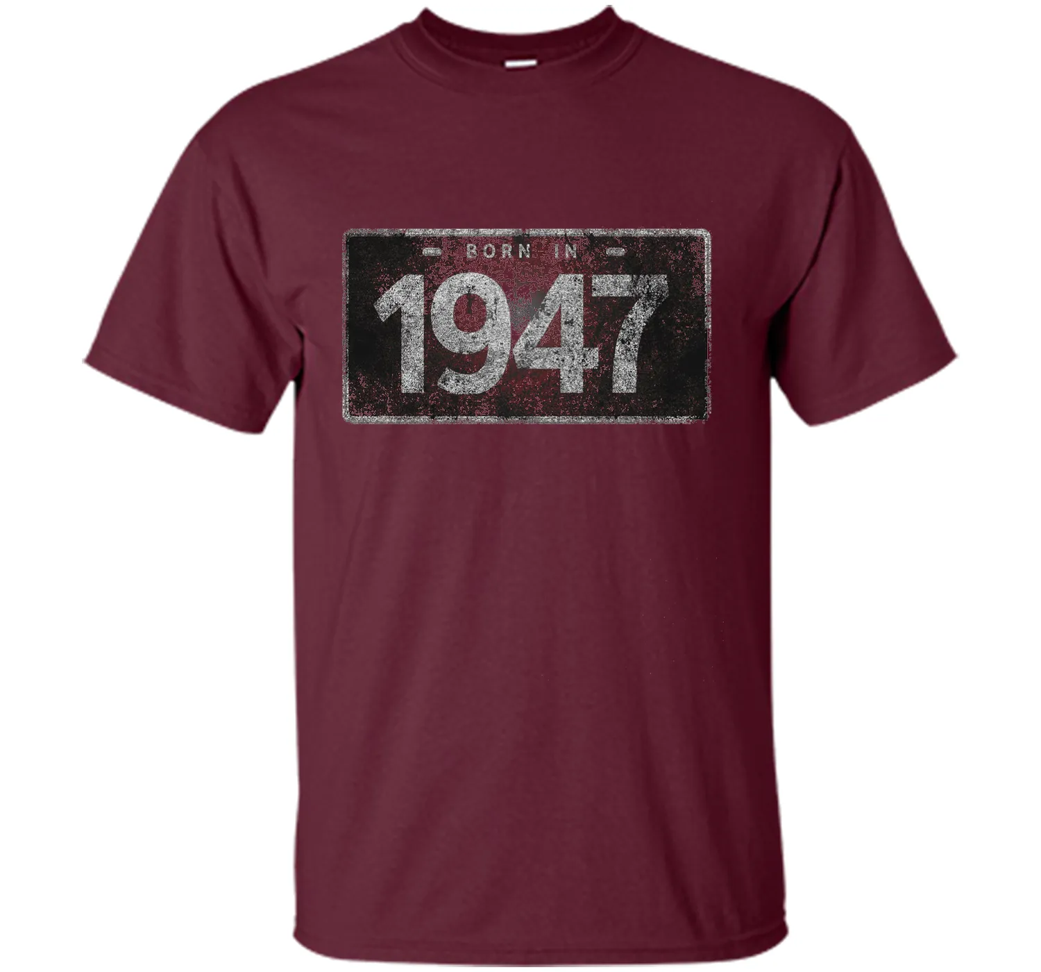 Men's 1947 License Plate 69th Birthday 69 Years Old Funny T-Shirt