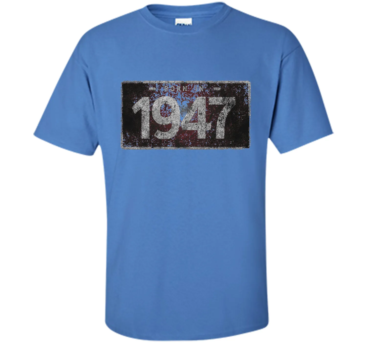 Men's 1947 License Plate 69th Birthday 69 Years Old Funny T-Shirt