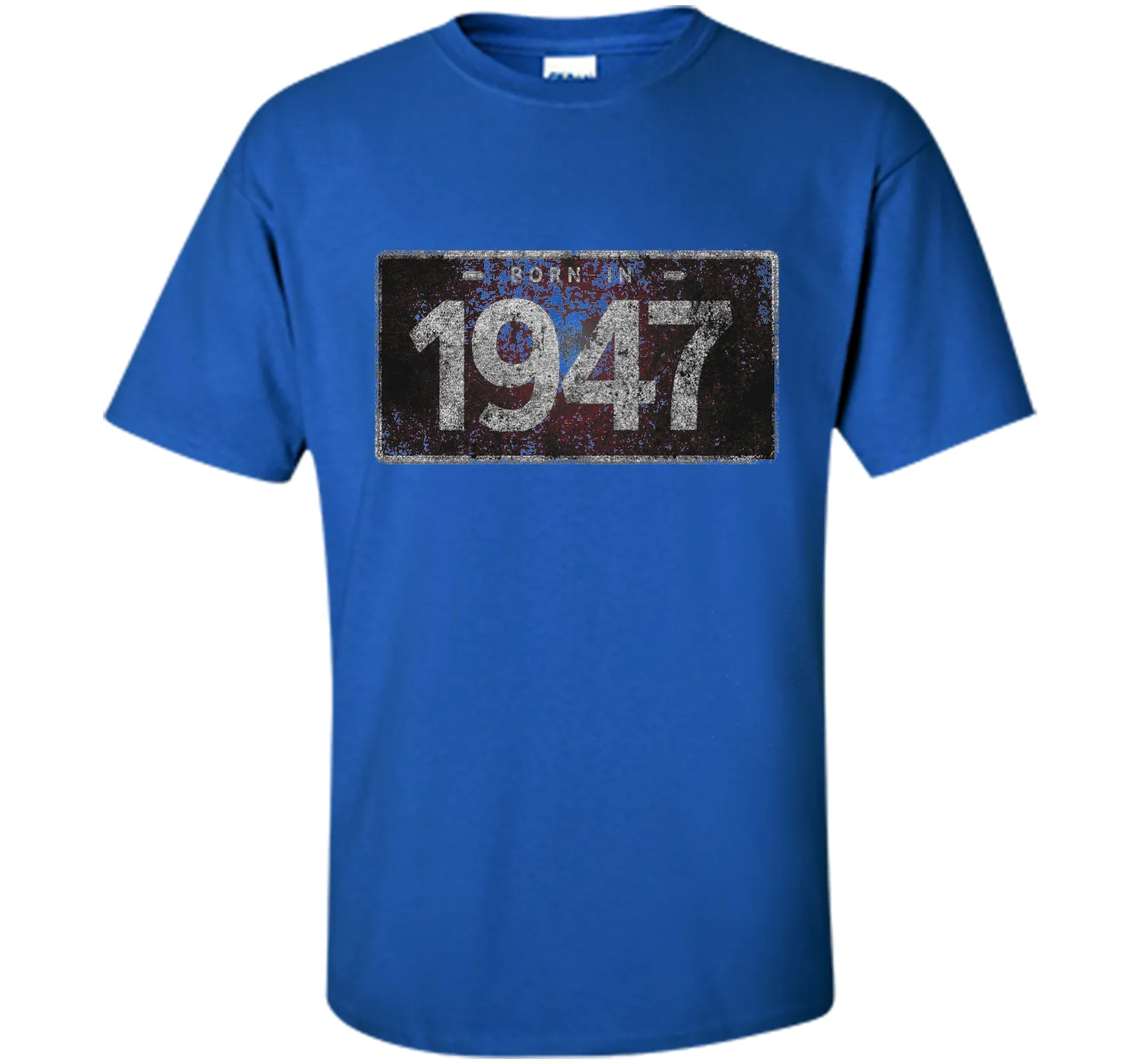 Men's 1947 License Plate 69th Birthday 69 Years Old Funny T-Shirt