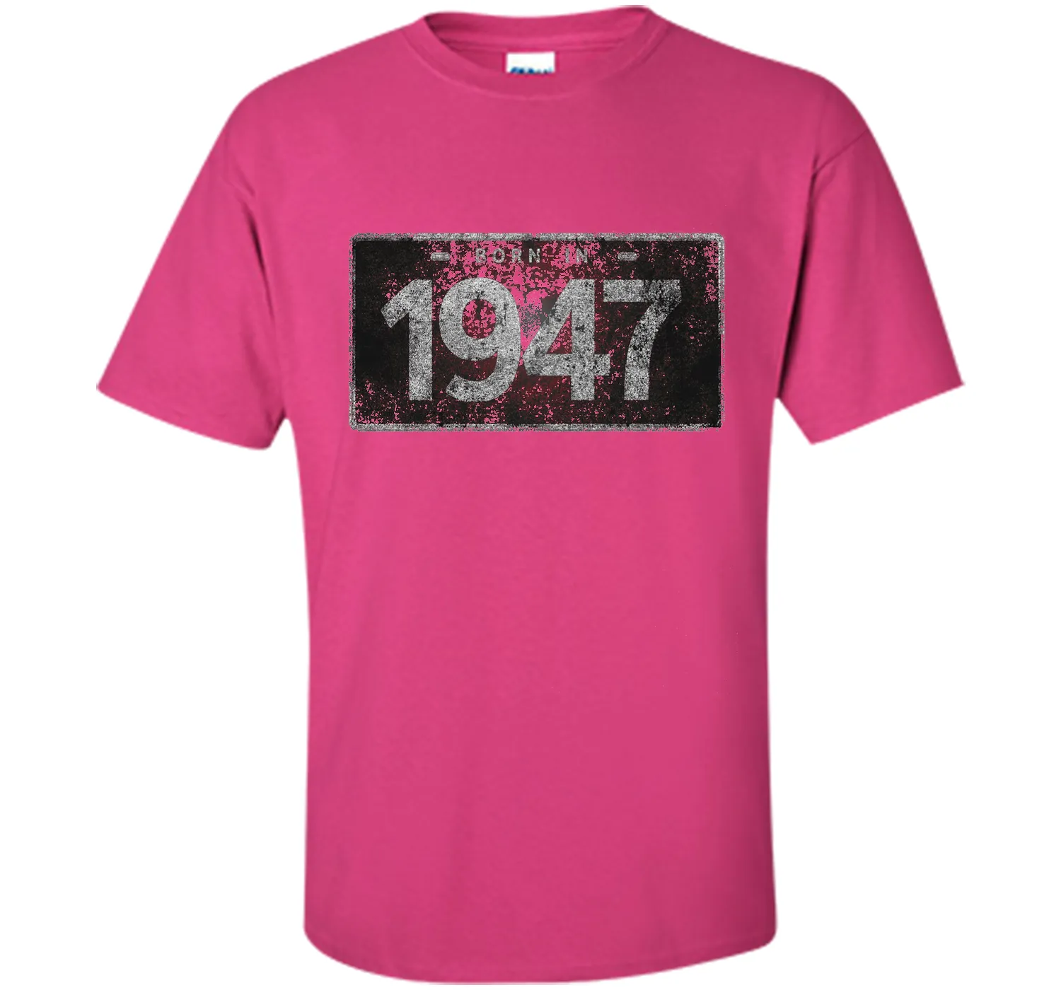 Men's 1947 License Plate 69th Birthday 69 Years Old Funny T-Shirt