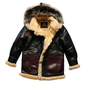 Men's B3 Shearling Bomber Jacket – B7 Sheepskin Military Coat