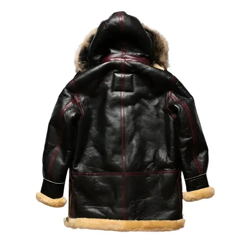 Men's B3 Shearling Bomber Jacket – B7 Sheepskin Military Coat