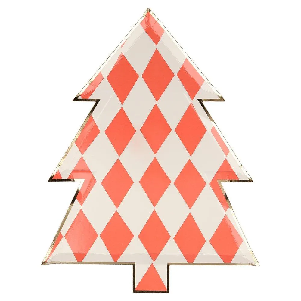Meri Meri Party Patterned Christmas Tree Plates