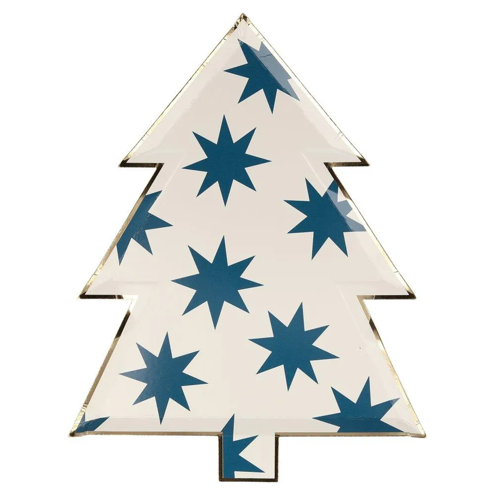Meri Meri Party Patterned Christmas Tree Plates
