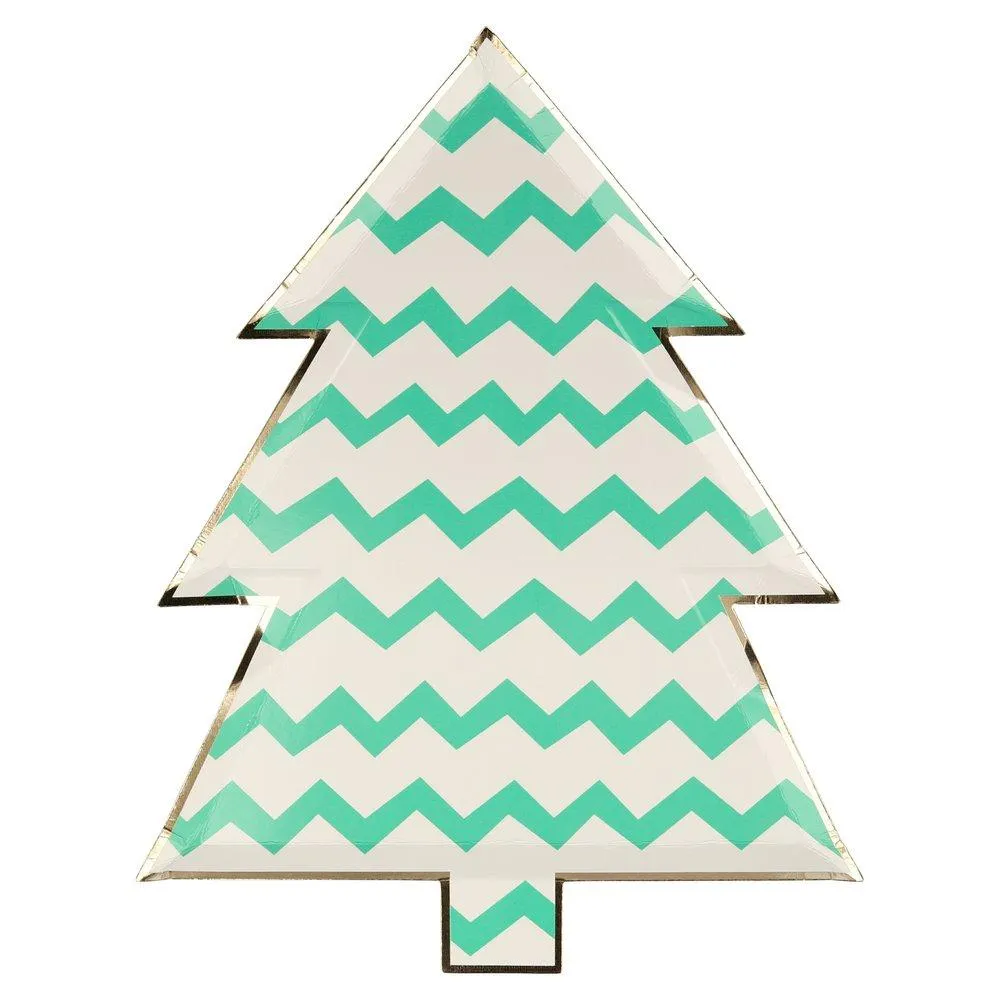 Meri Meri Party Patterned Christmas Tree Plates