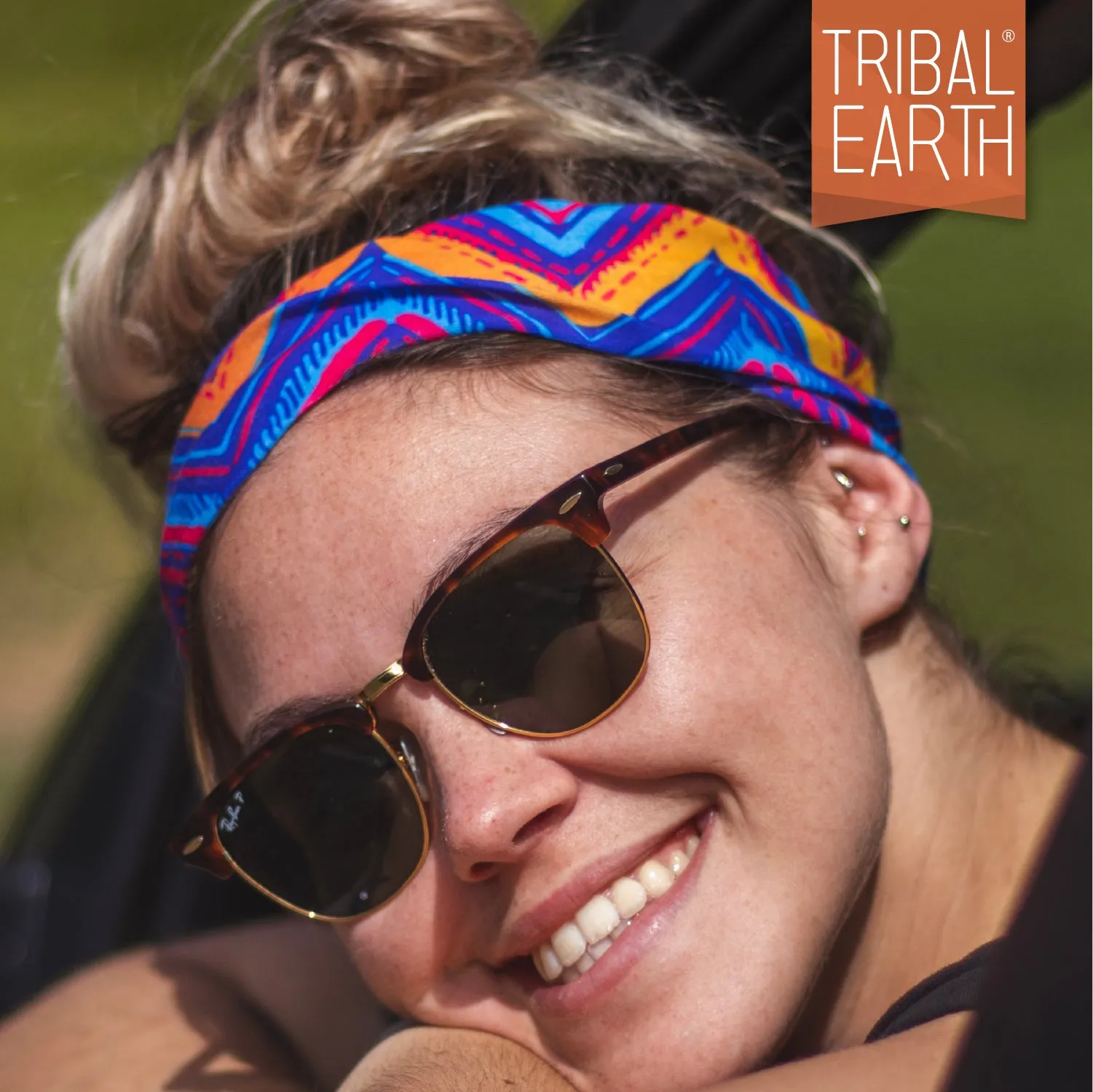 Multi Scarf | Face Mask | Bandana | Headband - Zig Zag