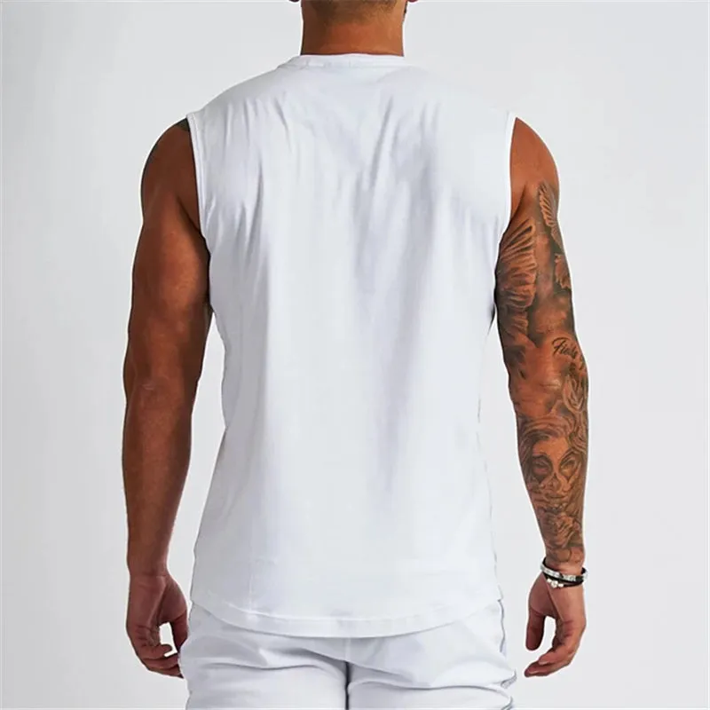 Muscleguys Brand Gym Clothing V Neck Compression