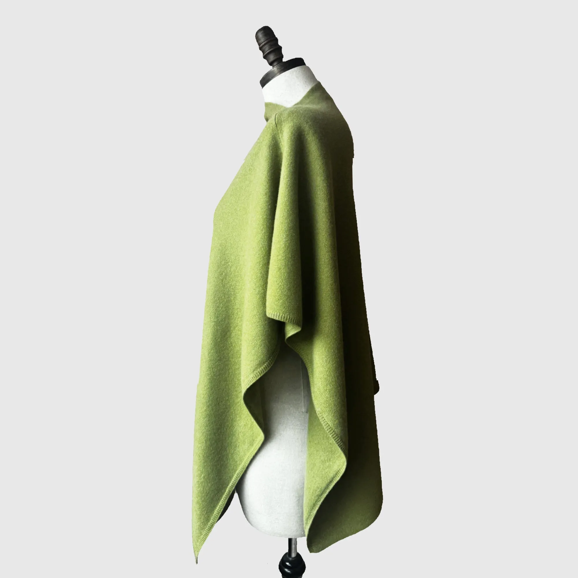 Natural Merino Wool Pullover Poncho | 16 Colors