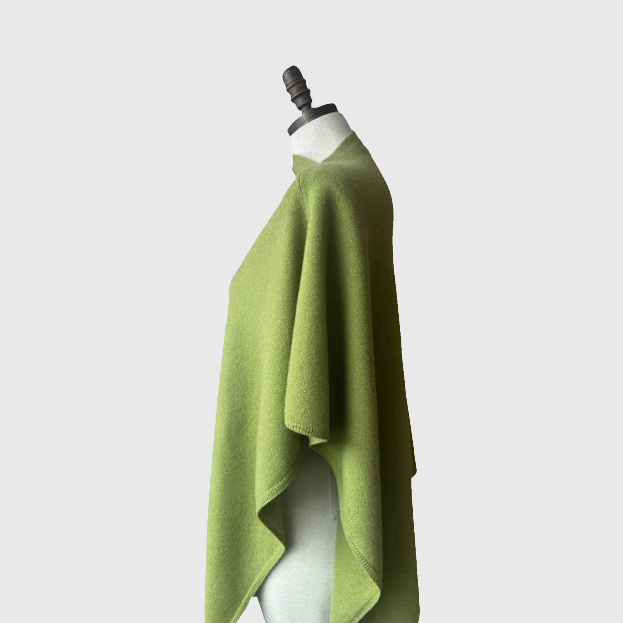 Natural Merino Wool Pullover Poncho | 16 Colors
