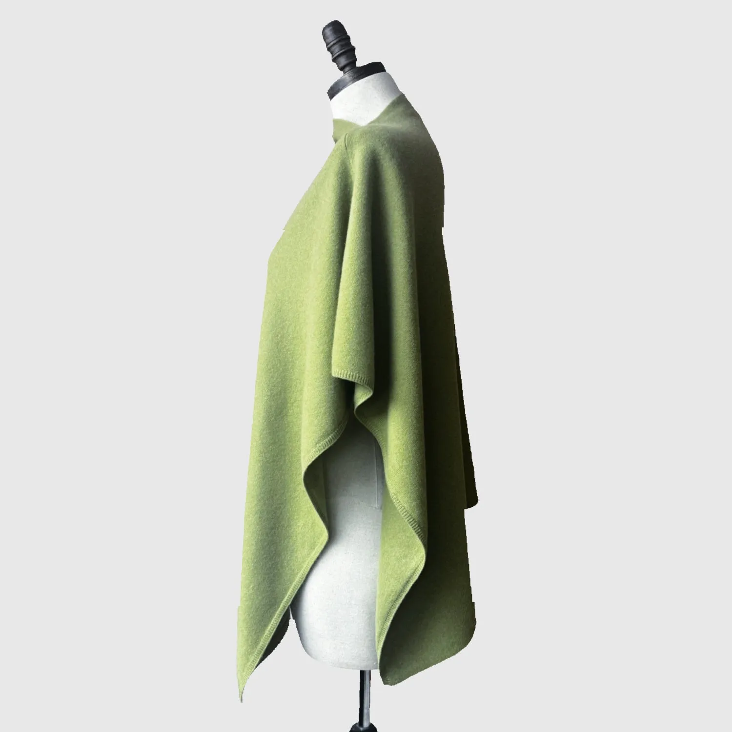Natural Merino Wool Pullover Poncho | 16 Colors