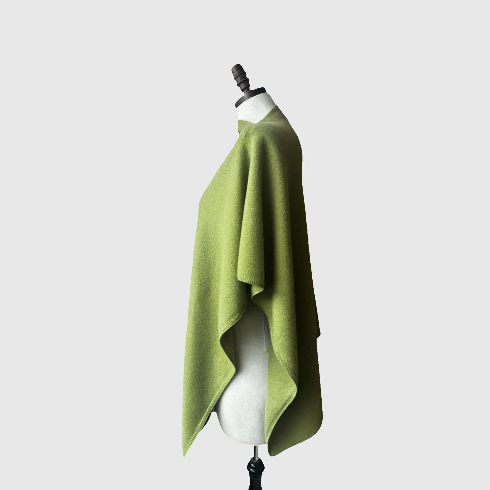 Natural Merino Wool Pullover Poncho | 16 Colors