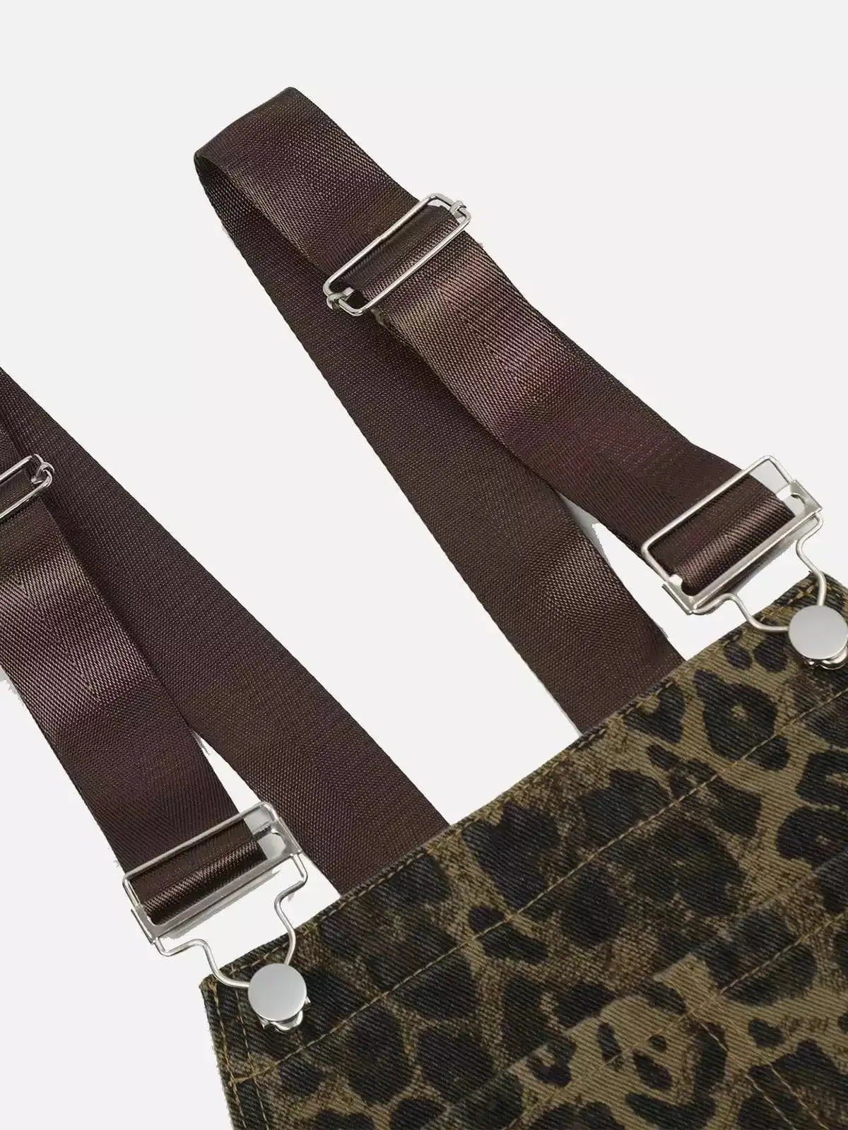 Niceprimes Leopard Print Overall Pants