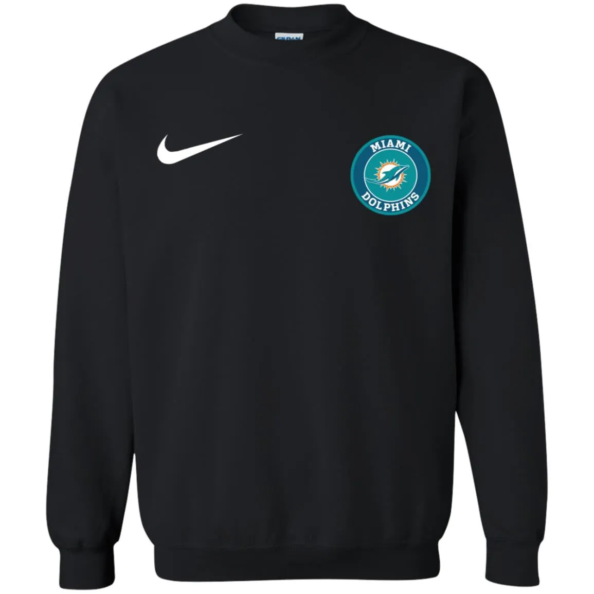 Nike Miami Dolphins Nfl Football Unisex Crewneck Pullover Sweatshirt
