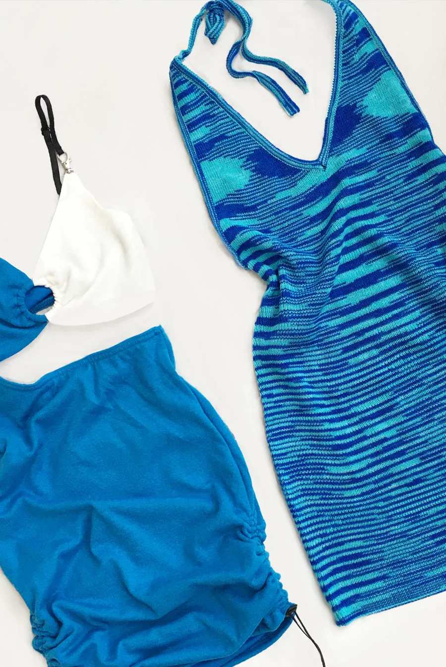Opposites Attract Knit Mini Dress / Blue Lagoon