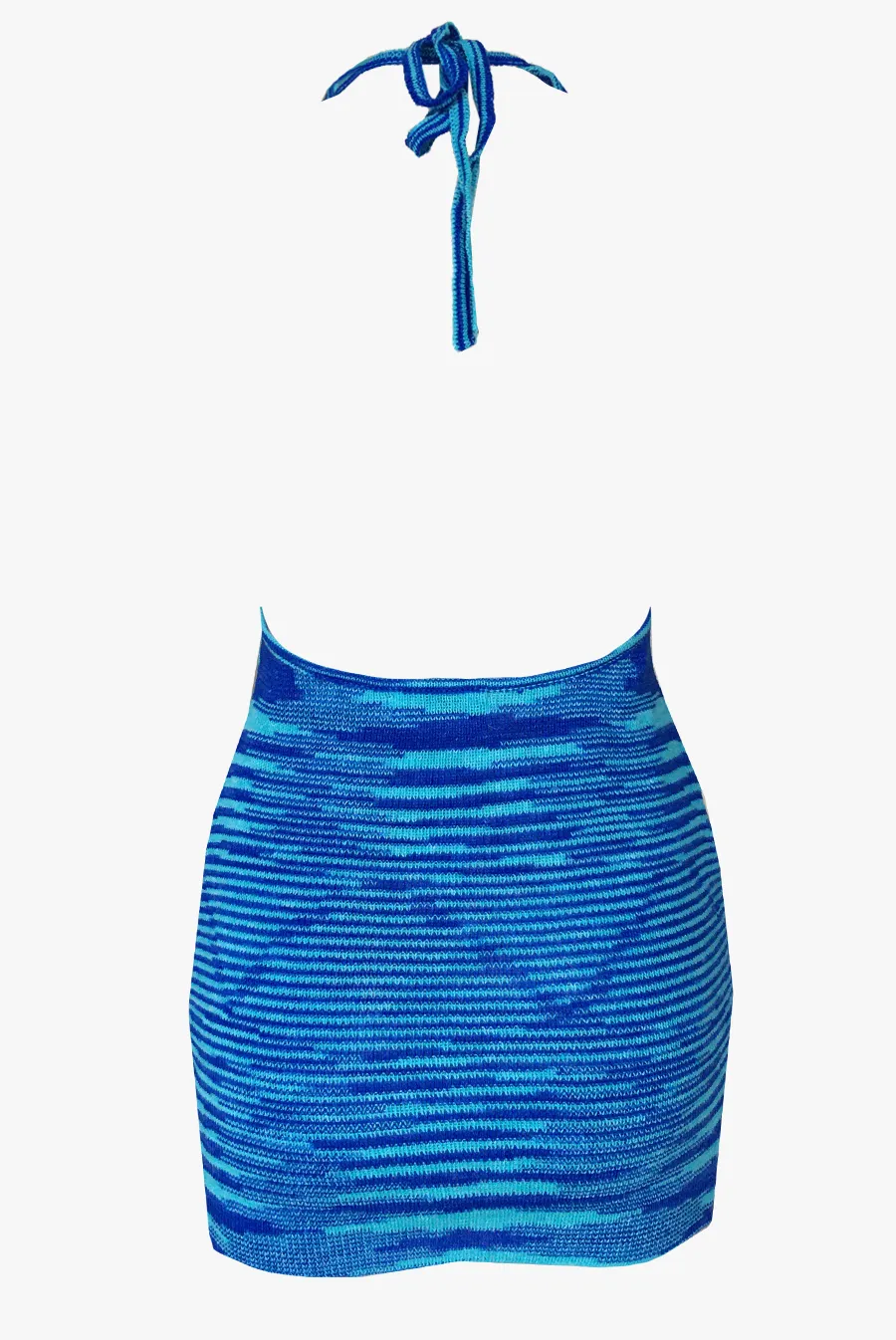 Opposites Attract Knit Mini Dress / Blue Lagoon
