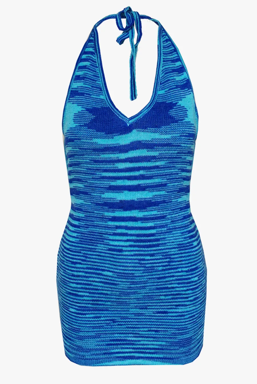 Opposites Attract Knit Mini Dress / Blue Lagoon