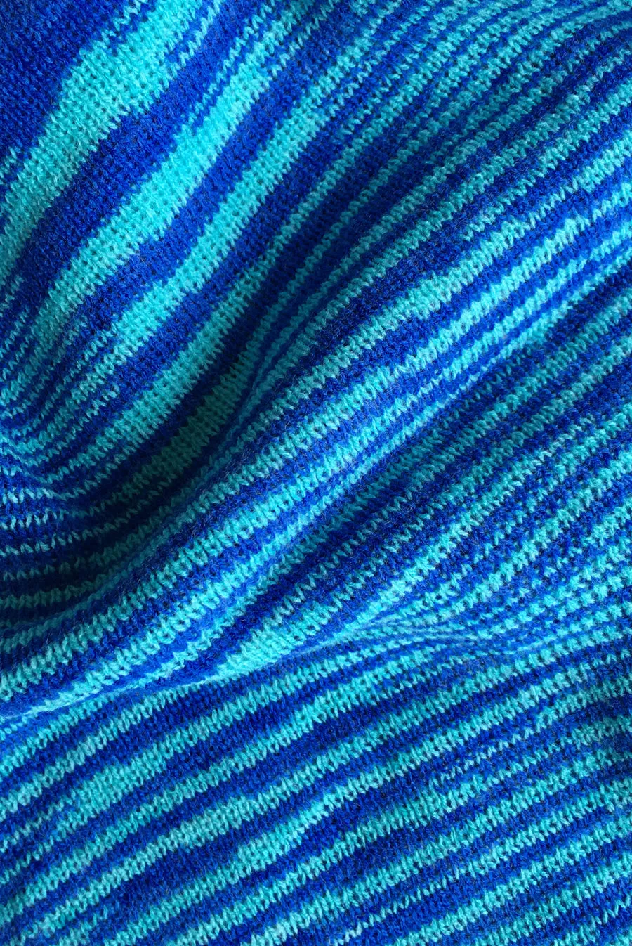 Opposites Attract Knit Mini Dress / Blue Lagoon