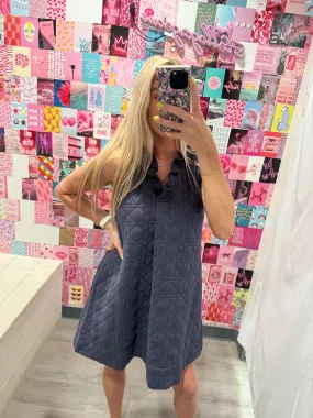 Planning Trips Dress - Navy