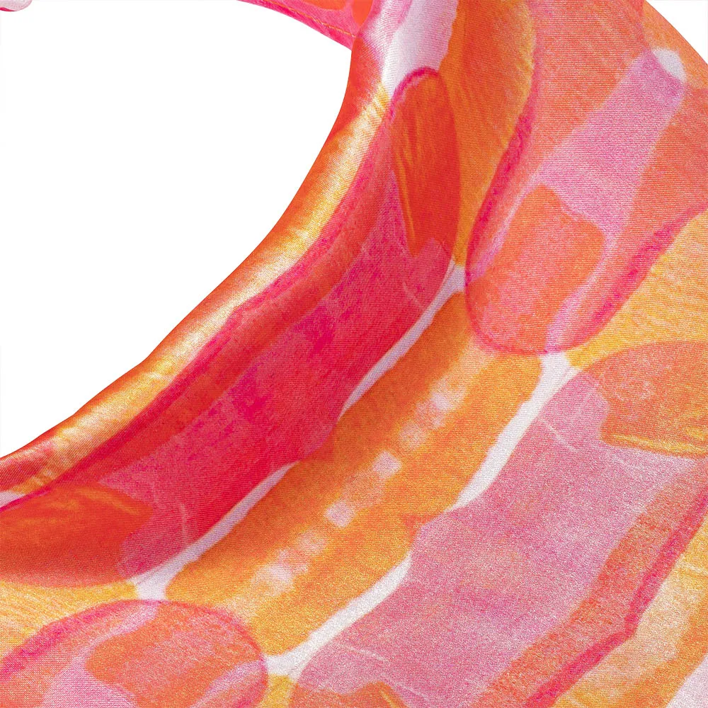 Pretty in Pink Abstract Headscarf Headband with Elastic