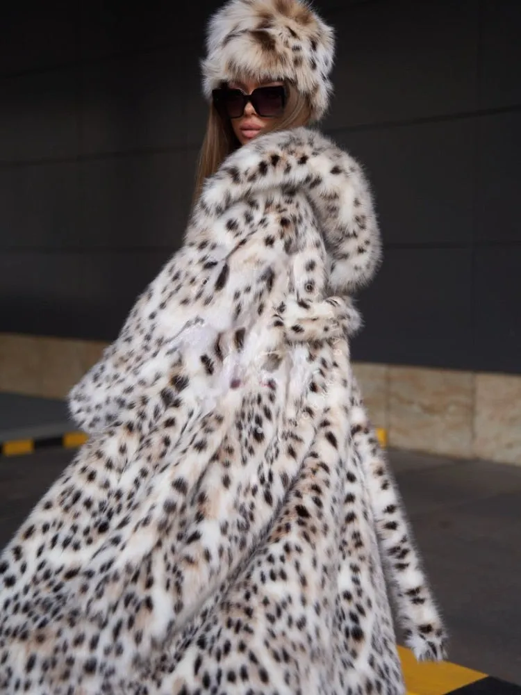 Printed Fur Winter Jacket