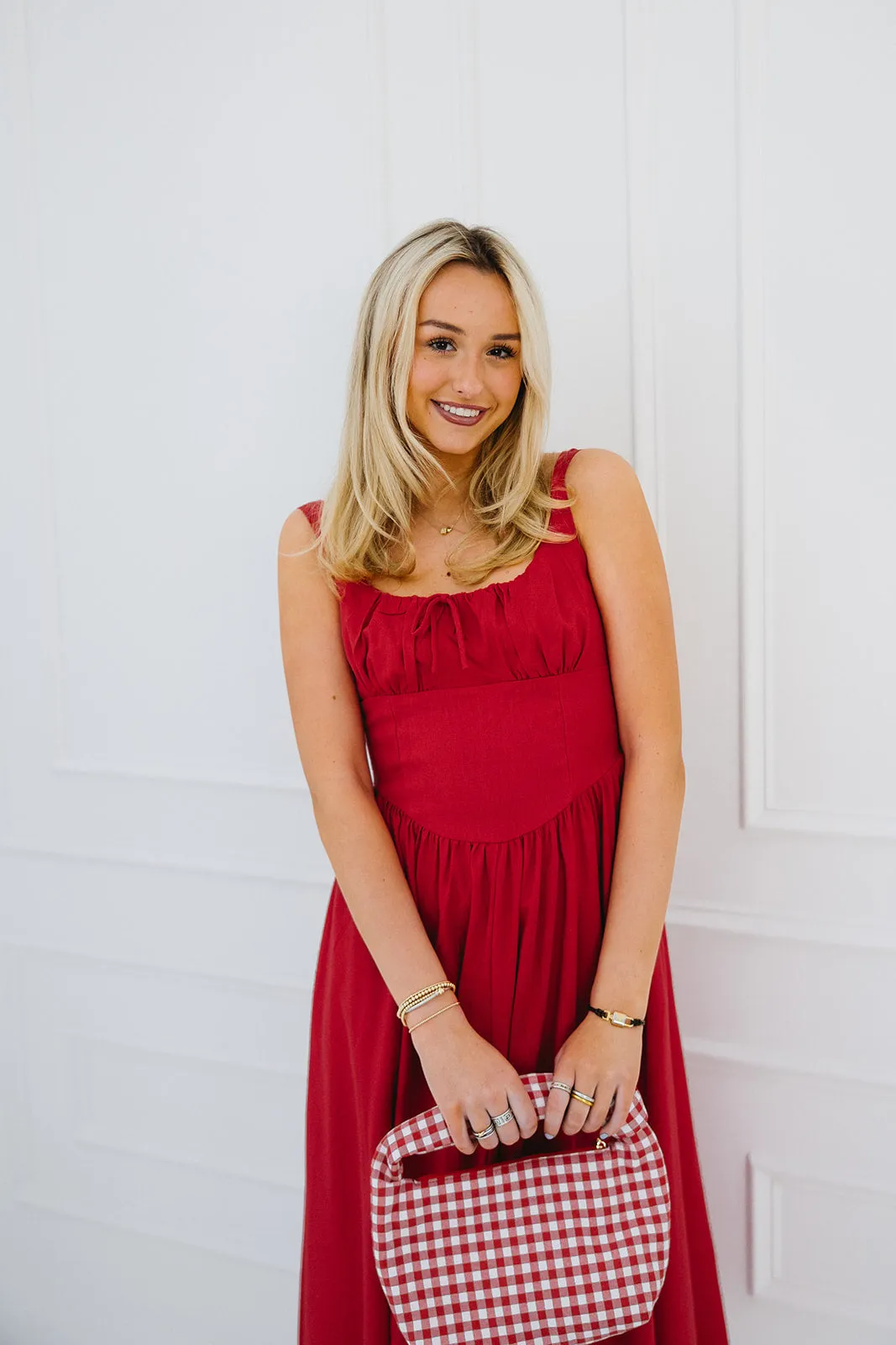 Sammy Midi Dress - Red