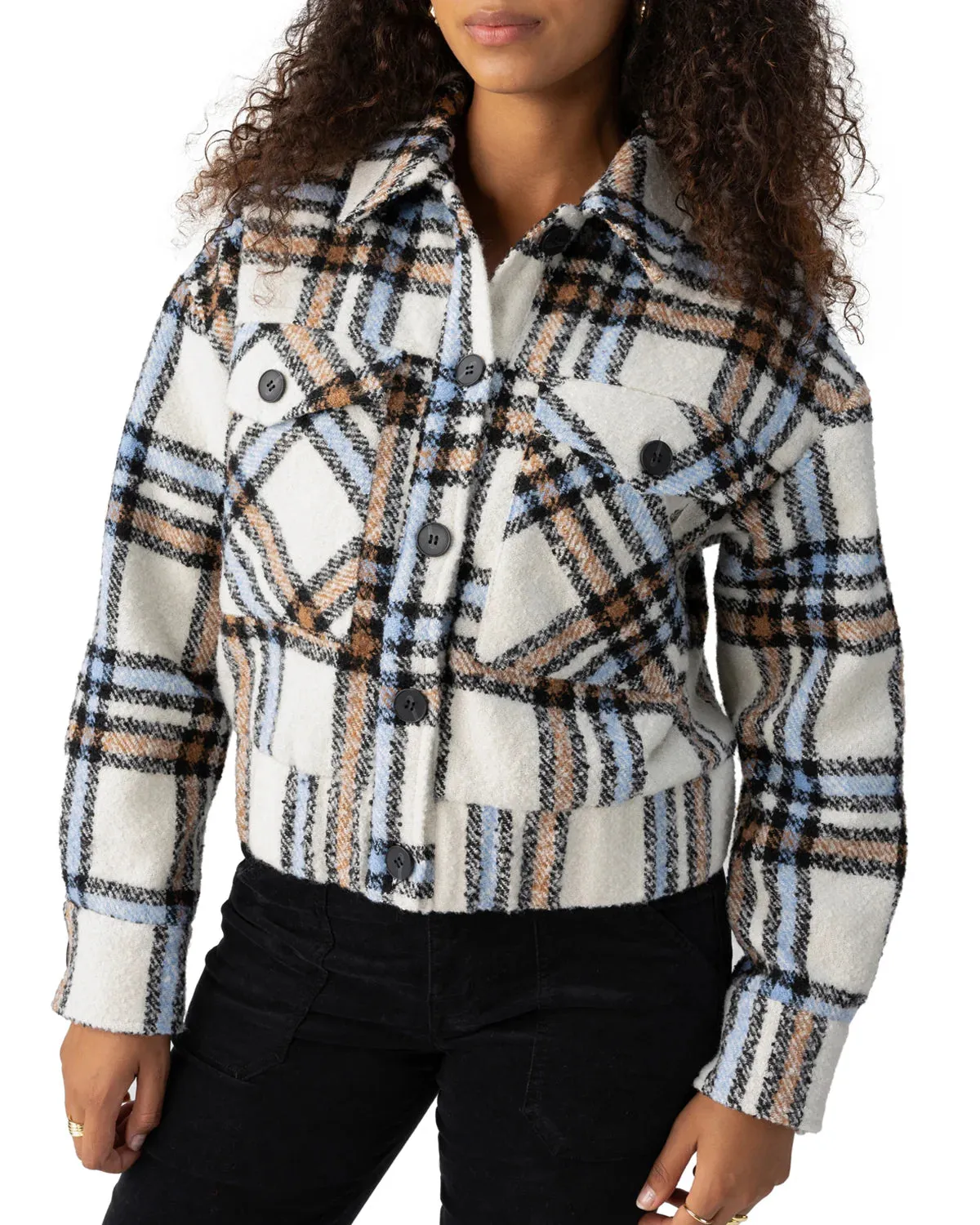 Sanctuary - Liv Jacket in Sky Plaid