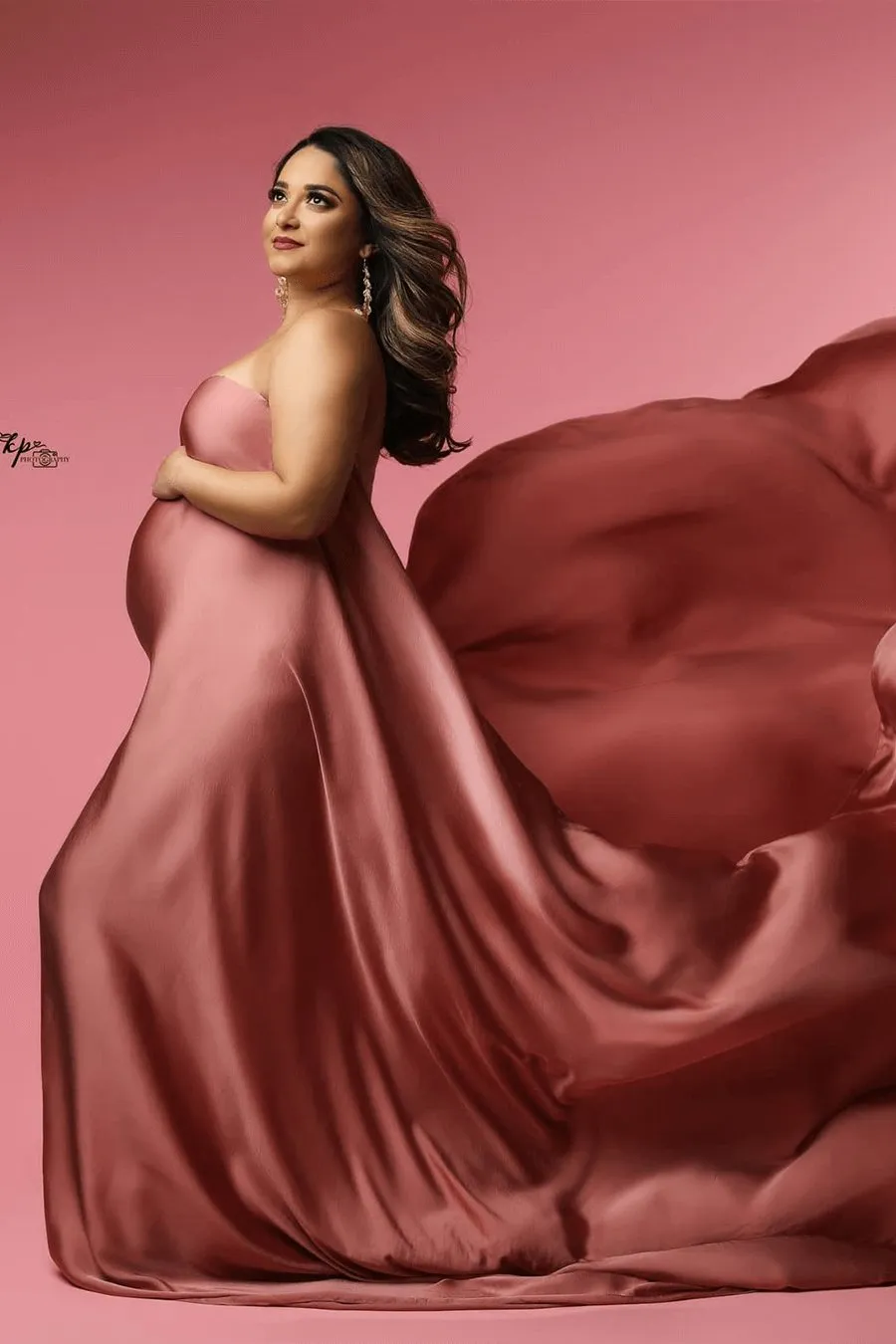 Silky Scarf Old Pink (4 meter) CLEARANCE SALE