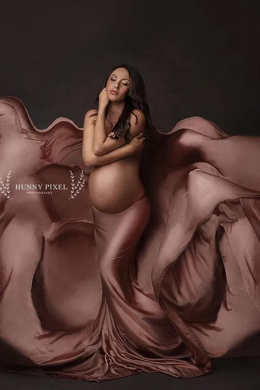 Silky Scarf Old Pink (4 meter) CLEARANCE SALE
